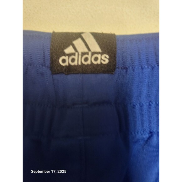 Adidas 3 Stripe Mens Basketball Pants Blue XL EUC - Picture 6 of 6